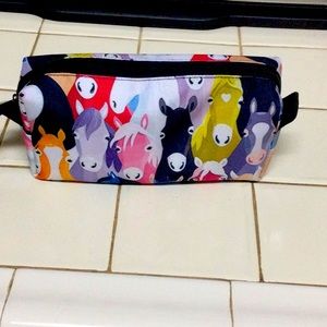 Horse cosmetic bag